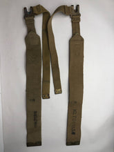 Load image into Gallery viewer, Original WW2 37 Patternn Webbing British Army L Strap Set - WW2 Dated
