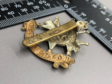 Load image into Gallery viewer, Original British Army WW2 Notts &amp; Derby Sherwood Forresters Cap Badge
