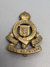 Load image into Gallery viewer, Original British Army WW2 RAOC Royal Army Ordnance Corps Cap Badge
