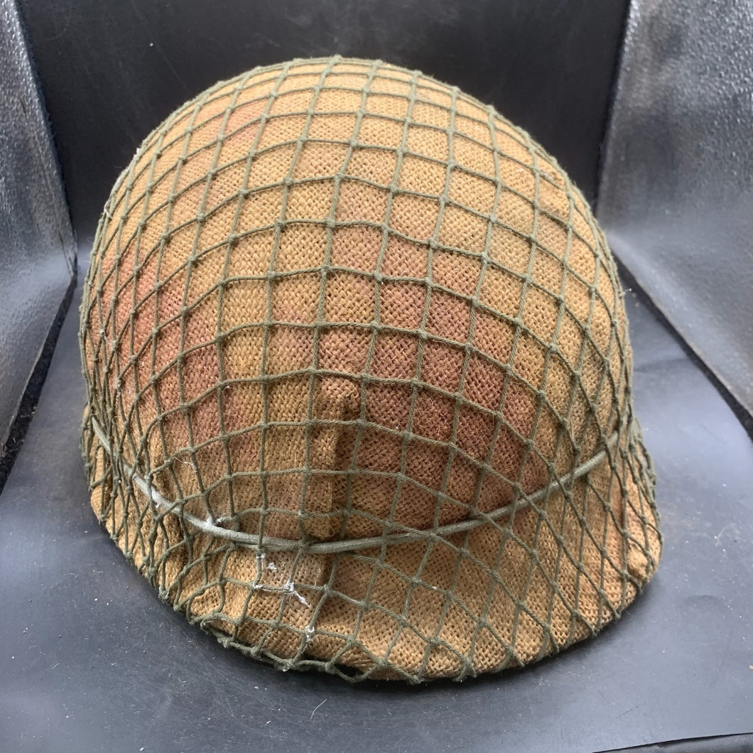 Genuine Dutch Army M53 Euroclone of WW2 US M1 Camouflaged Helmet & Liner Set - The Militaria Shop