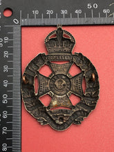 Load image into Gallery viewer, Original WW1 British Army Rifle Brigade (The Prince Consort&#39;s Own) Cap Badge
