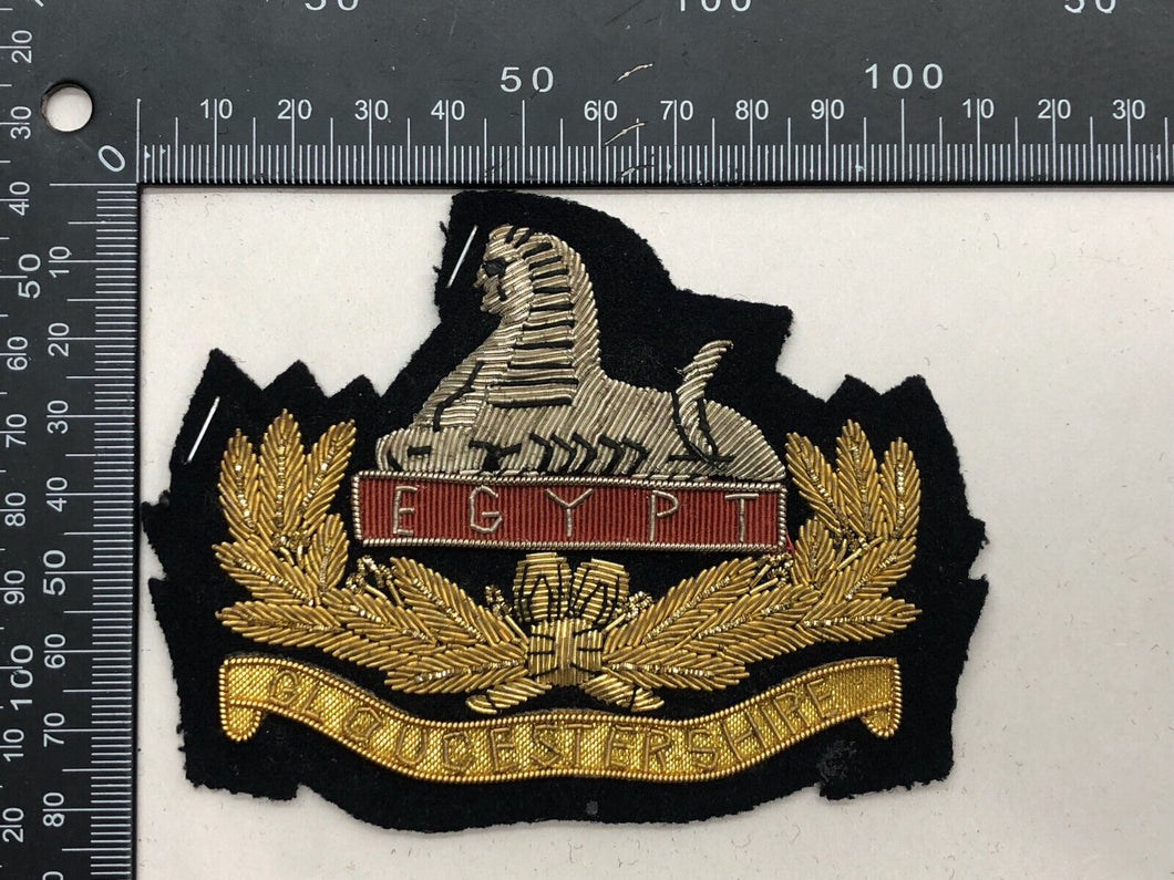British Army Bullion Embroidered Blazer Badge - Gloucestershire Regiment
