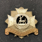 Genuine WW2 British Army Brass Cap Badge - Bedfordshire and Hertfordshire Regime - The Militaria Shop