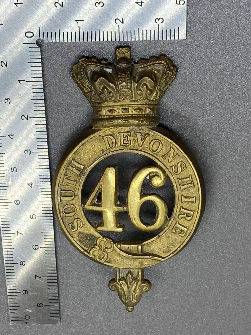 Original British Army - 46th Regiment of Foot South Devonshire Cap Badge