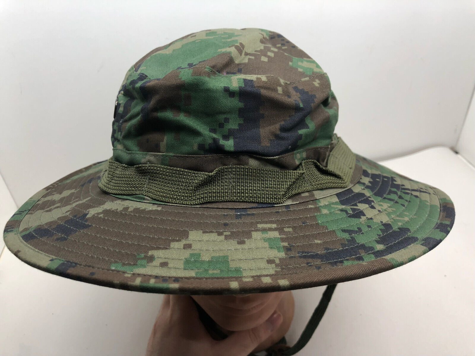 Genuine US Army Digital Jungle Camouflage Boonie Sun Hat Type II - Size 8 - The Militaria Shop