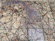 Load image into Gallery viewer, Original WW2 British Army / RAF Map Showing RAF Bases - Midlands North
