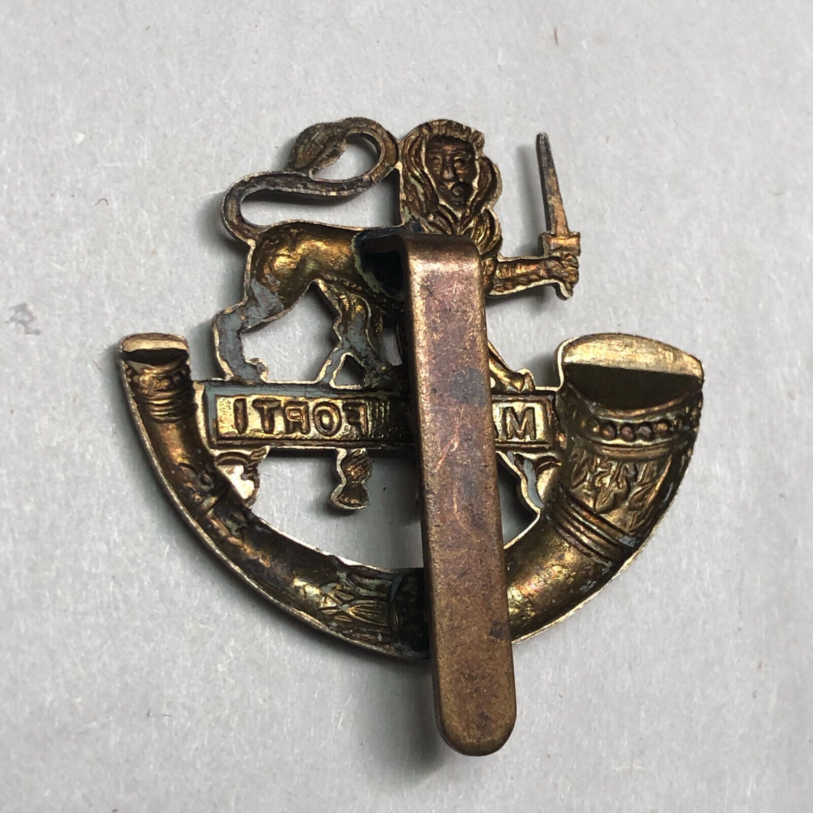 Original WW1 British Army Herefordshire Light Infantry Cap Badge - The Militaria Shop