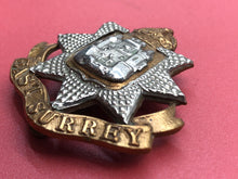 Charger l&#39;image dans la galerie, Original WW2 British Army Easy Surrey Regiment Cap Badge
