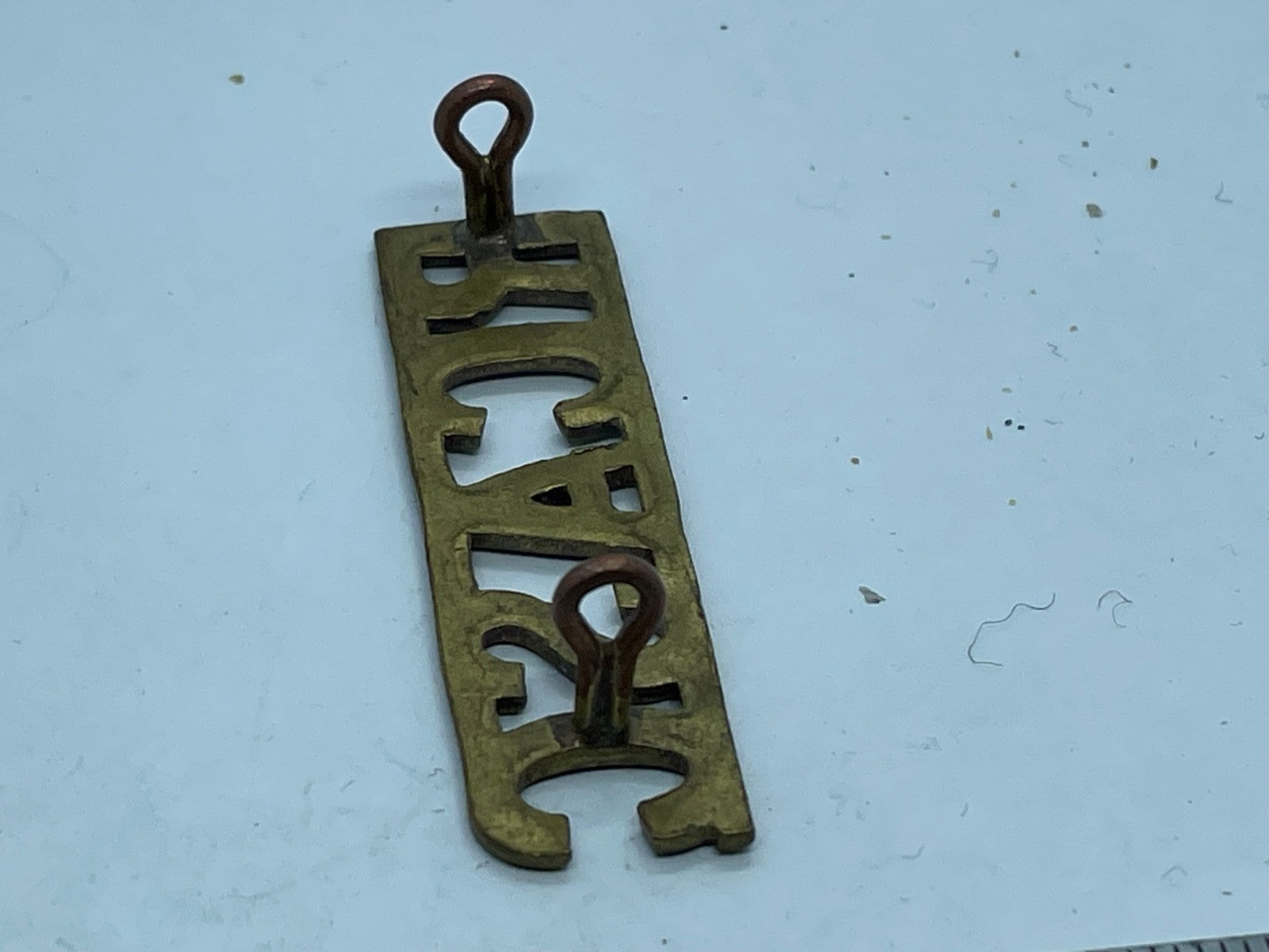 Original Royal Canadian Army Service Corps Brass Shoulder Title - The Militaria Shop