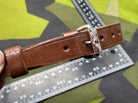 WW2 German Army / Luftwaffe Brown Leather Zeltbahn / Equipment Strap - The Militaria Shop