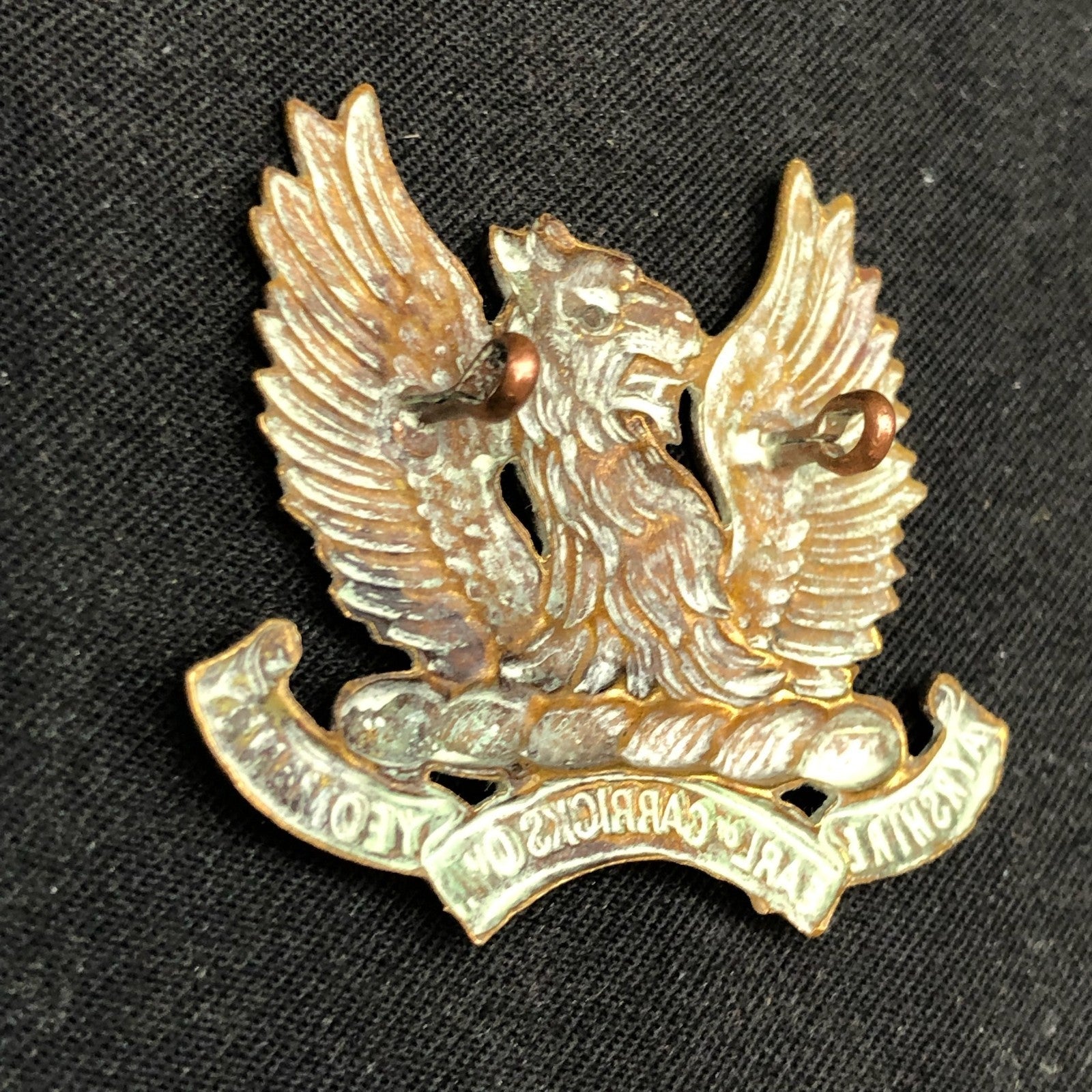 Original WW1 British Army Cap Badge - Ayrshire (Earl of Carrick's Own) Yeomanry - The Militaria Shop