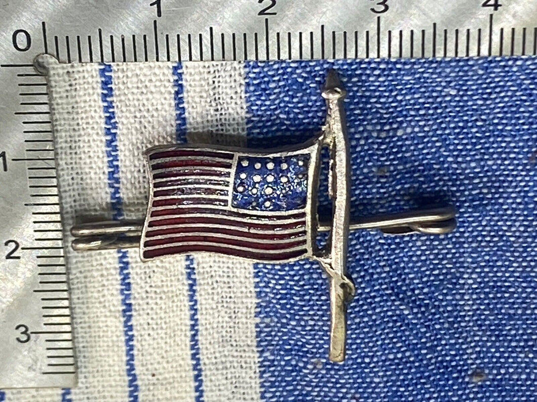 Original WW2 US Army / Navy Fundraising Flag Badge