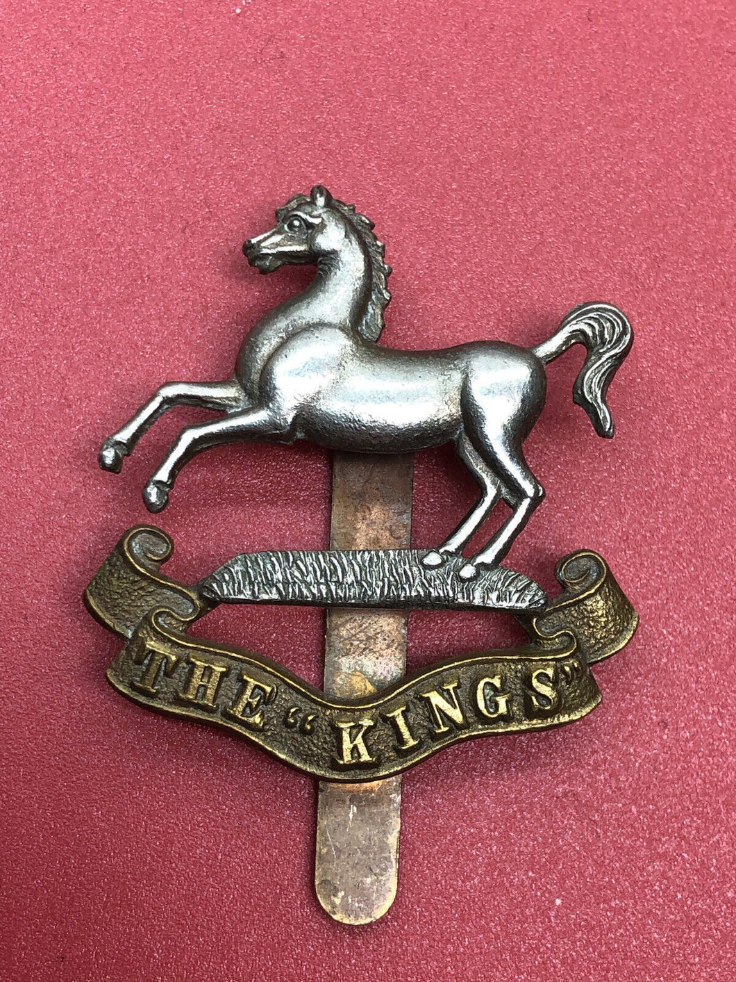 Original WW2 British Army Cap Badge - The Kings Liverpool Regiment