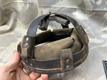 Load image into Gallery viewer, Original WW2 British Army Mk2 Mk3 Helmet Liner &amp; Screw Set - Size 7 1/4
