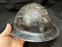 Load image into Gallery viewer, Original WW2 British Civil Defence Home Front Warden Helmet Complete
