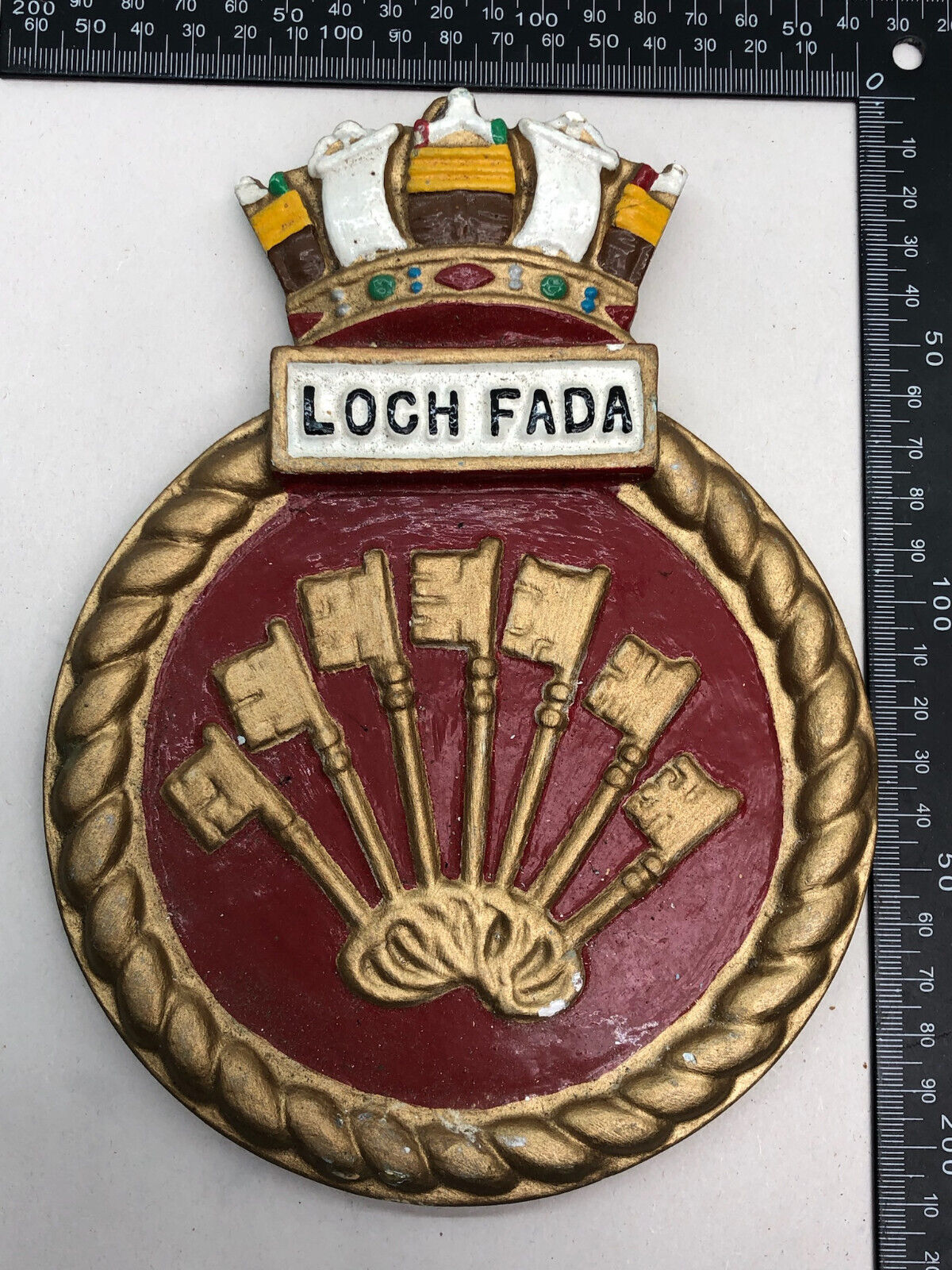 Original British Royal Navy HMS Loch Fada Wall Plaque | For Sale | The ...