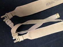 Load image into Gallery viewer, Original WW2 British Army 37 Pattern Khaki L-Straps Webbing - Wartime Dated
