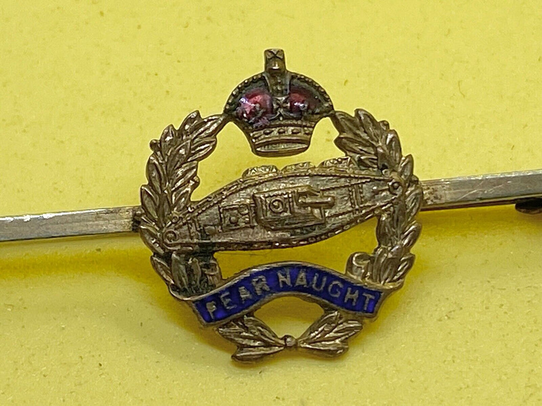 Original WW1 British Army Royal Tank Regiment Sweetheart Brooch