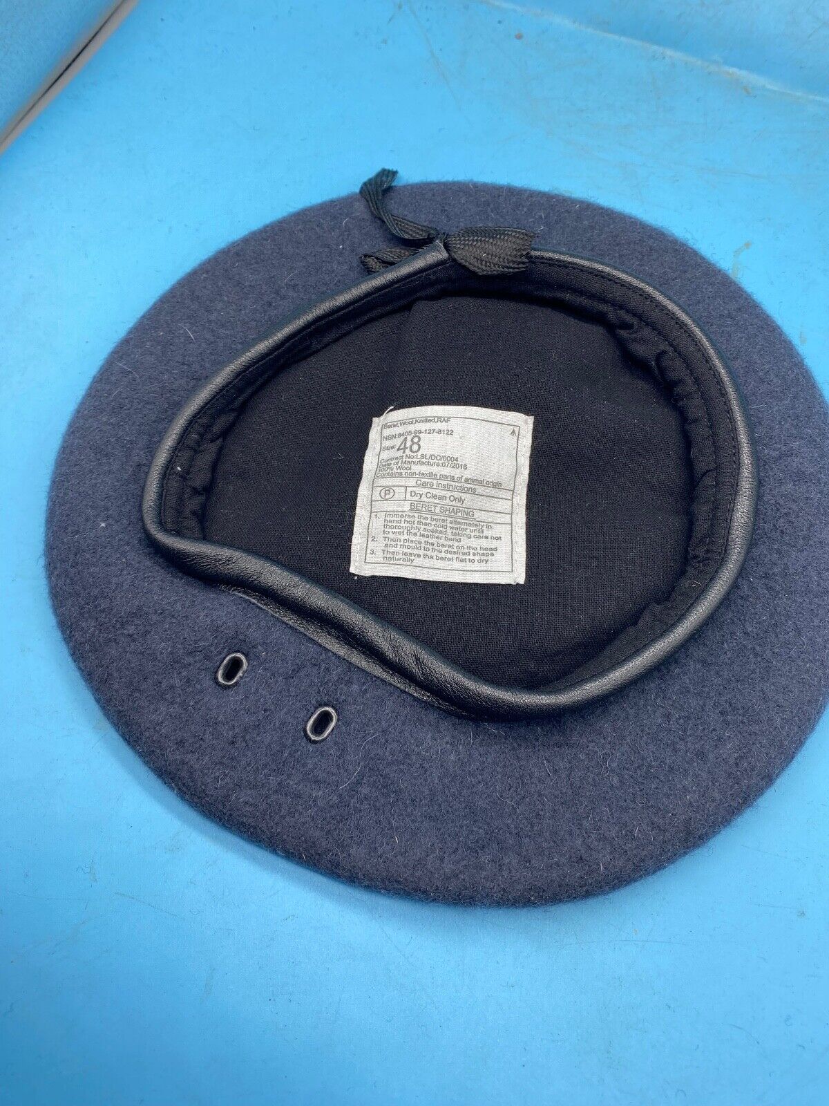 Original British RAF -Royal Air Force Beret Blue - Dress Uniform Hat NEW Size 48 - The Militaria Shop