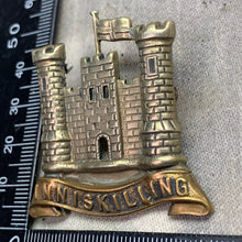 Load image into Gallery viewer, Original WW1 British Army Cap Badge - 6th (Inniskilling) Dragoons
