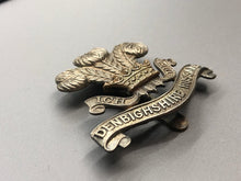 Load image into Gallery viewer, Original WW1 British Army Cap Badge - Denbighshire Hussars Yeomanry Regiment
