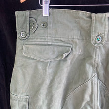 Load image into Gallery viewer, Vintage Dutch Army Vietnam War Olive Green Combat Trousers - Size 38&quot; Waist
