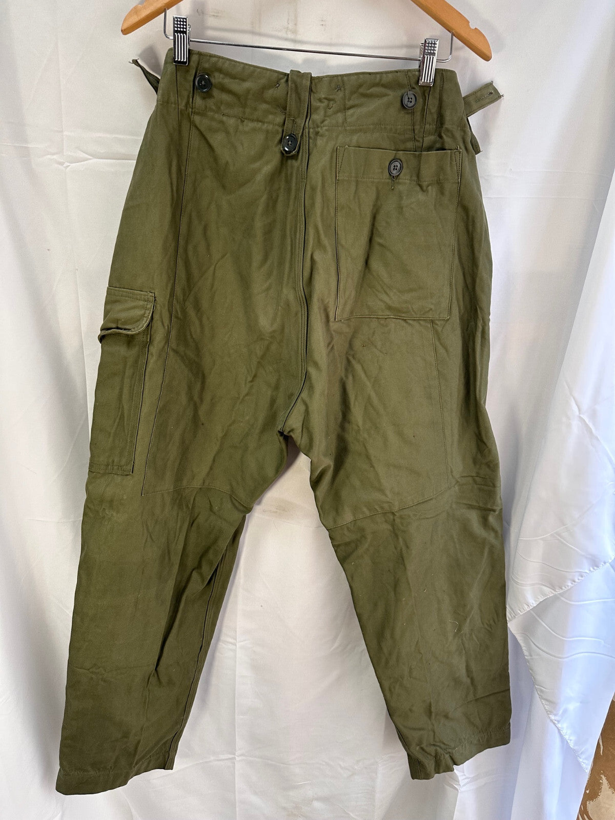 Genuine British Army 1960 Pattern Combat Trousers OD Green - Size 2 - 33" Waist - The Militaria Shop