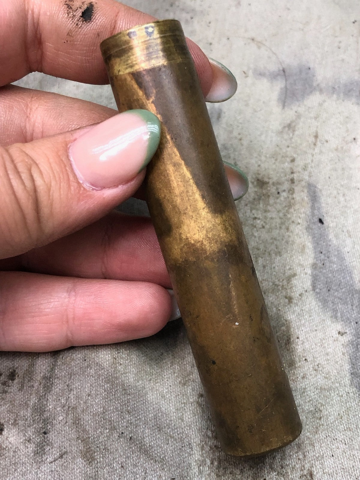 Original WW1 British Army SMLE Enfield Brass Oil Bottle - EFD Marked - The Militaria Shop