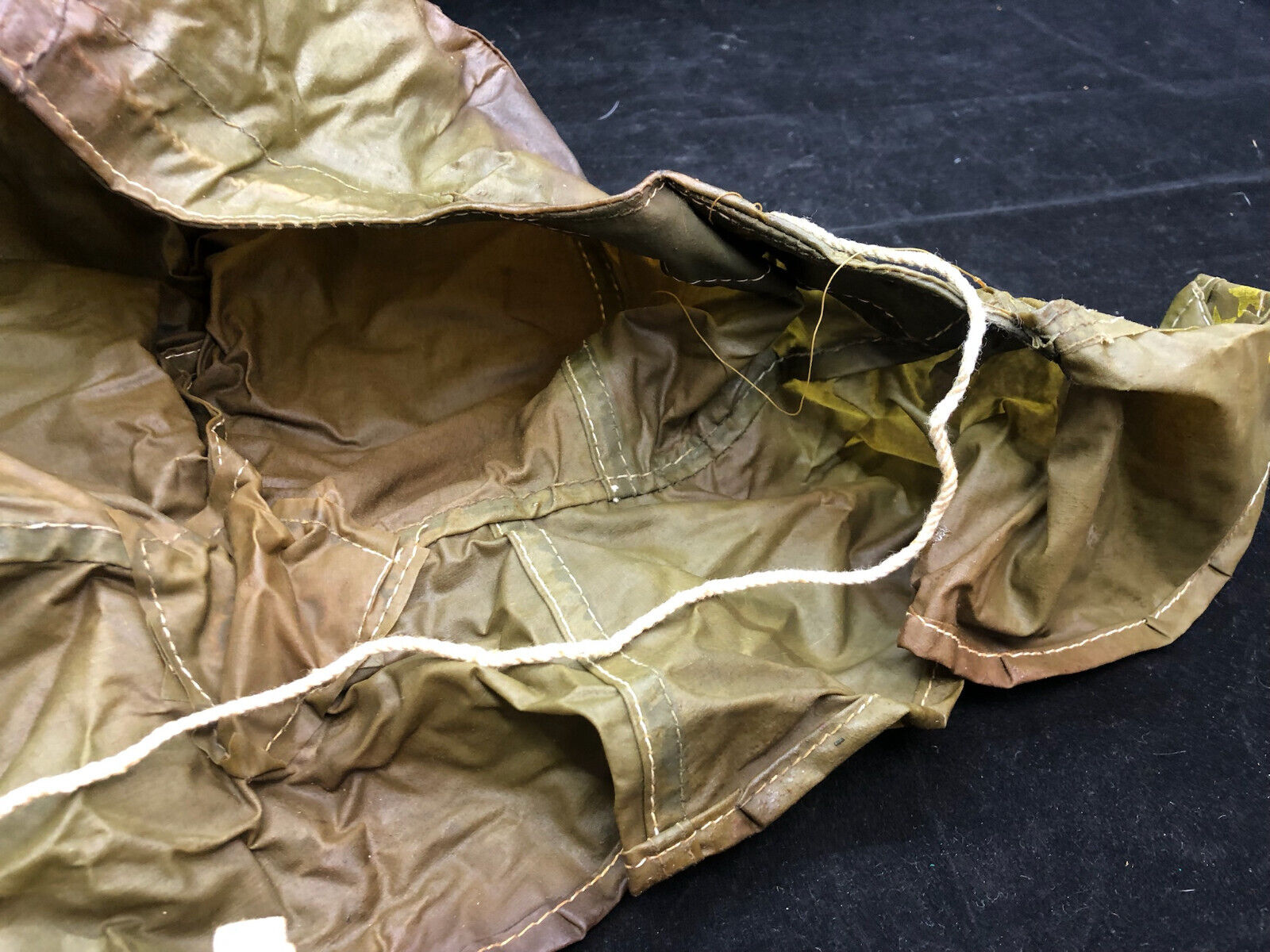 Original WW2 Canadian Army Camouflaged Smock Anti-Gas Hood - The Militaria Shop