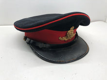 Load image into Gallery viewer, Original British Army WW2 Royal Artillery Officers Cap - Size 54cm
