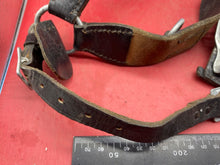 Load image into Gallery viewer, Original Post WW2 German Army Y-Straps in Leather with Metal Fittings
