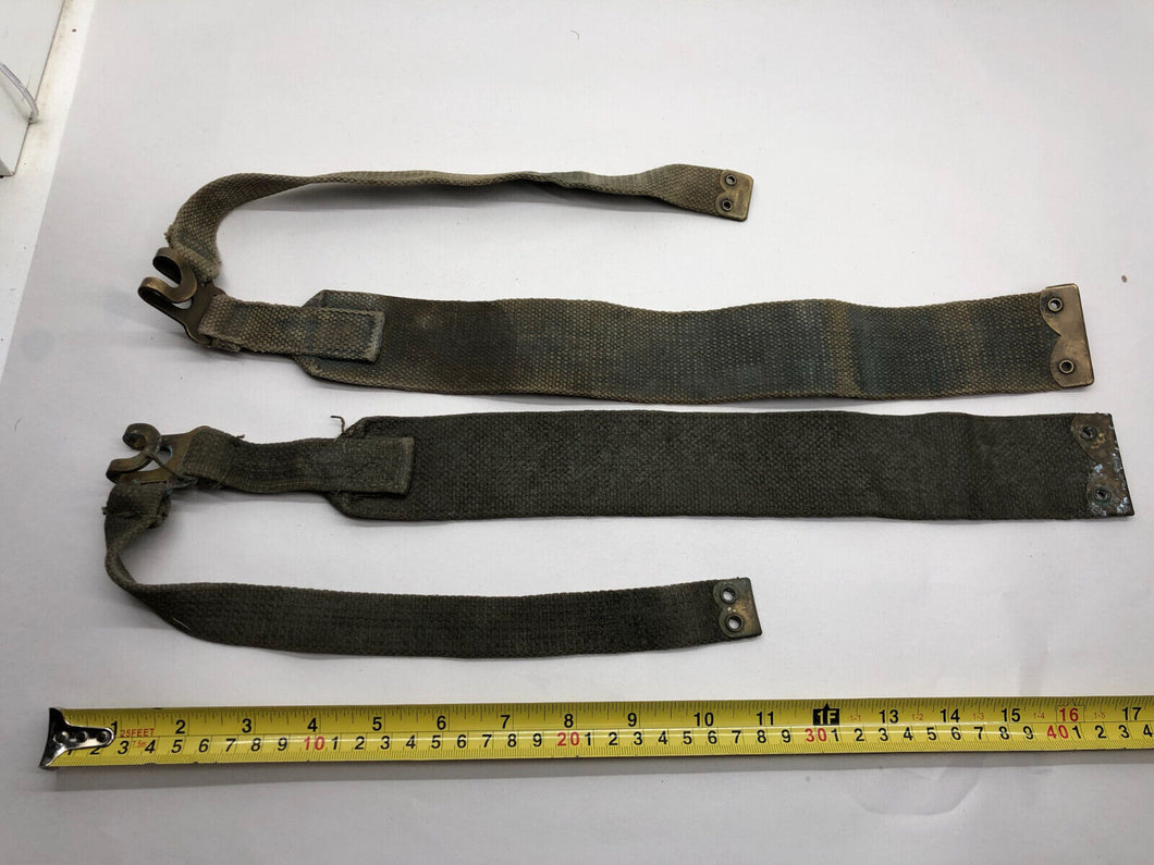 Original WW2 British Army 37 Pattern Canvass L Straps Set