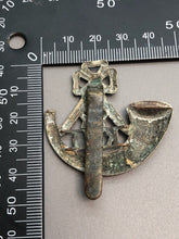 Load image into Gallery viewer, Original British Army WW2 Cap Badge - The King&#39;s Shropshire Light Infantry
