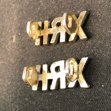Load image into Gallery viewer, Original British Collar Badge Pair - 10th Royal Hussars - The Militaria Shop
