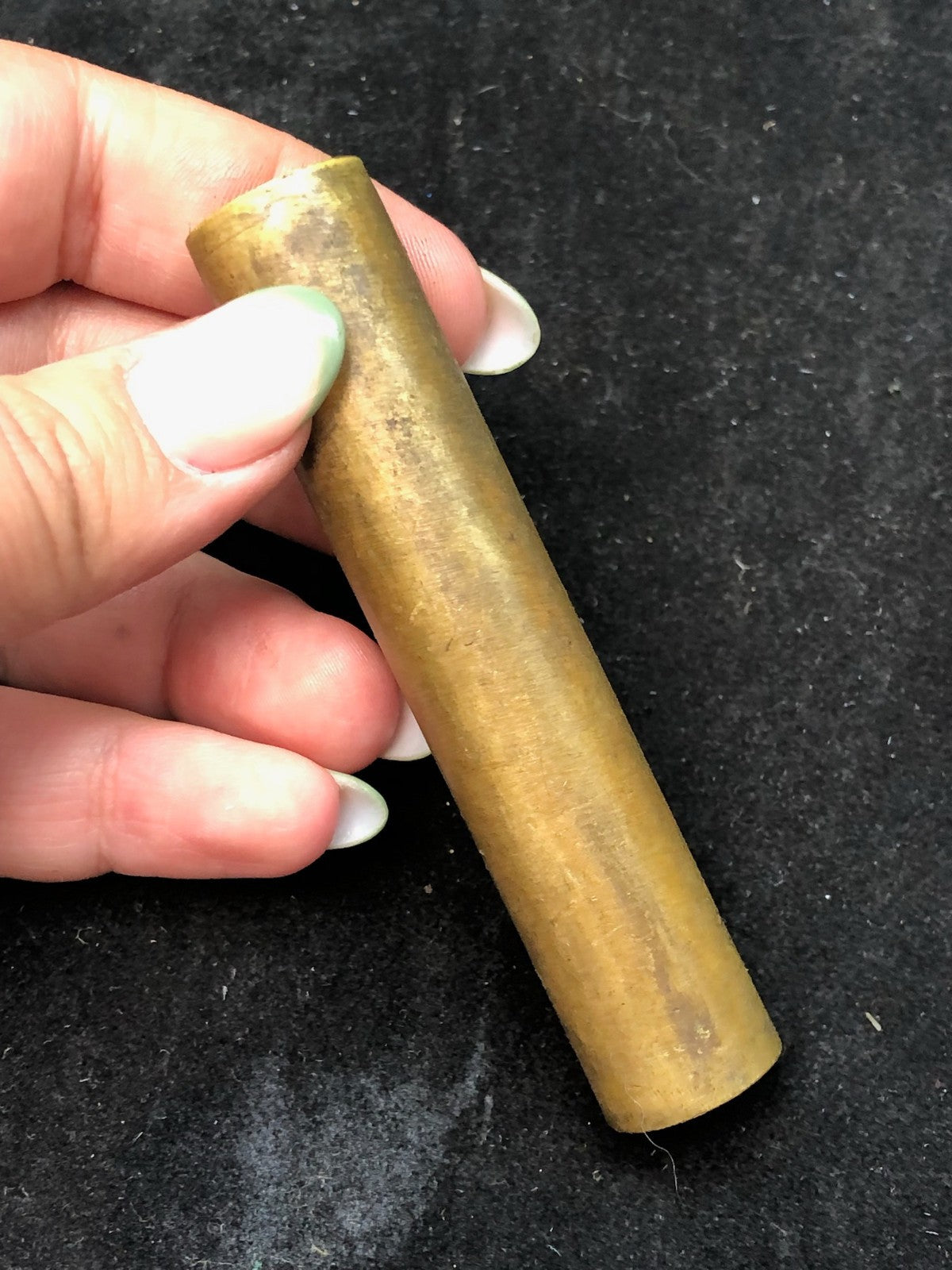 Original WW1 British Army SMLE Enfield Brass Oil Bottle - J.J.B Maker Marked - The Militaria Shop