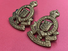 Load image into Gallery viewer, Original British Army RAOC Royal Army Ordnance Corps Collar Badge Pair
