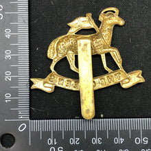 Load image into Gallery viewer, Original WW2 British Army Cap Badge - Queen&#39;s Royal Regiment (West Surrey) - The Militaria Shop
