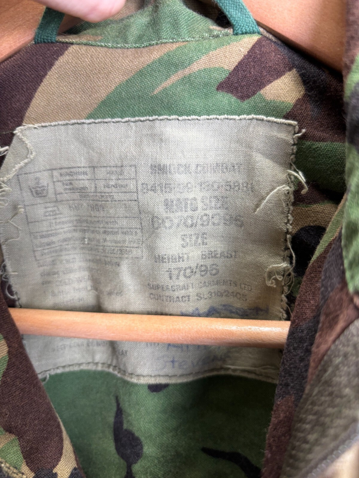 Surplus British Army Woodland DPM Smock Combat Jacket -Size 170/96 - The Militaria Shop