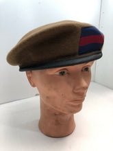 Load image into Gallery viewer, Genuine British Army Khaki Guards Regimental Beret Hat - Size 62cm
