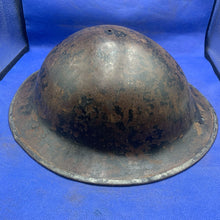 Load image into Gallery viewer, Original British Army WW2 Mk1* Combat Helmet
