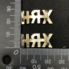 Load image into Gallery viewer, Original British Collar Badge Pair - 10th Royal Hussars - The Militaria Shop
