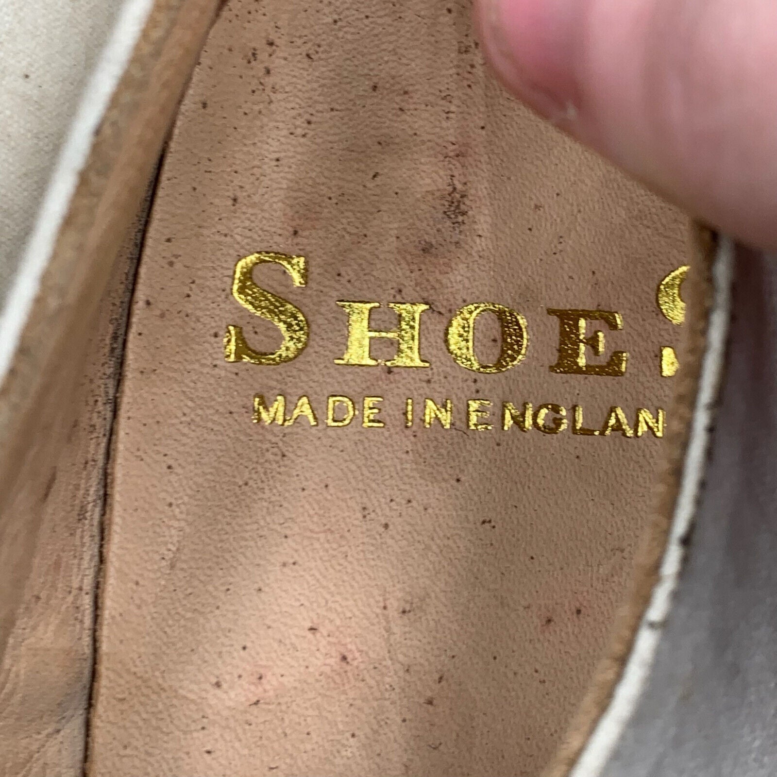 Genuine British Army Summer White Dress Shoes - Size 230 - Approx UK 4.5 - The Militaria Shop