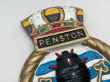 Load image into Gallery viewer, Original British Royal Navy HMS Penston Wall Plaque
