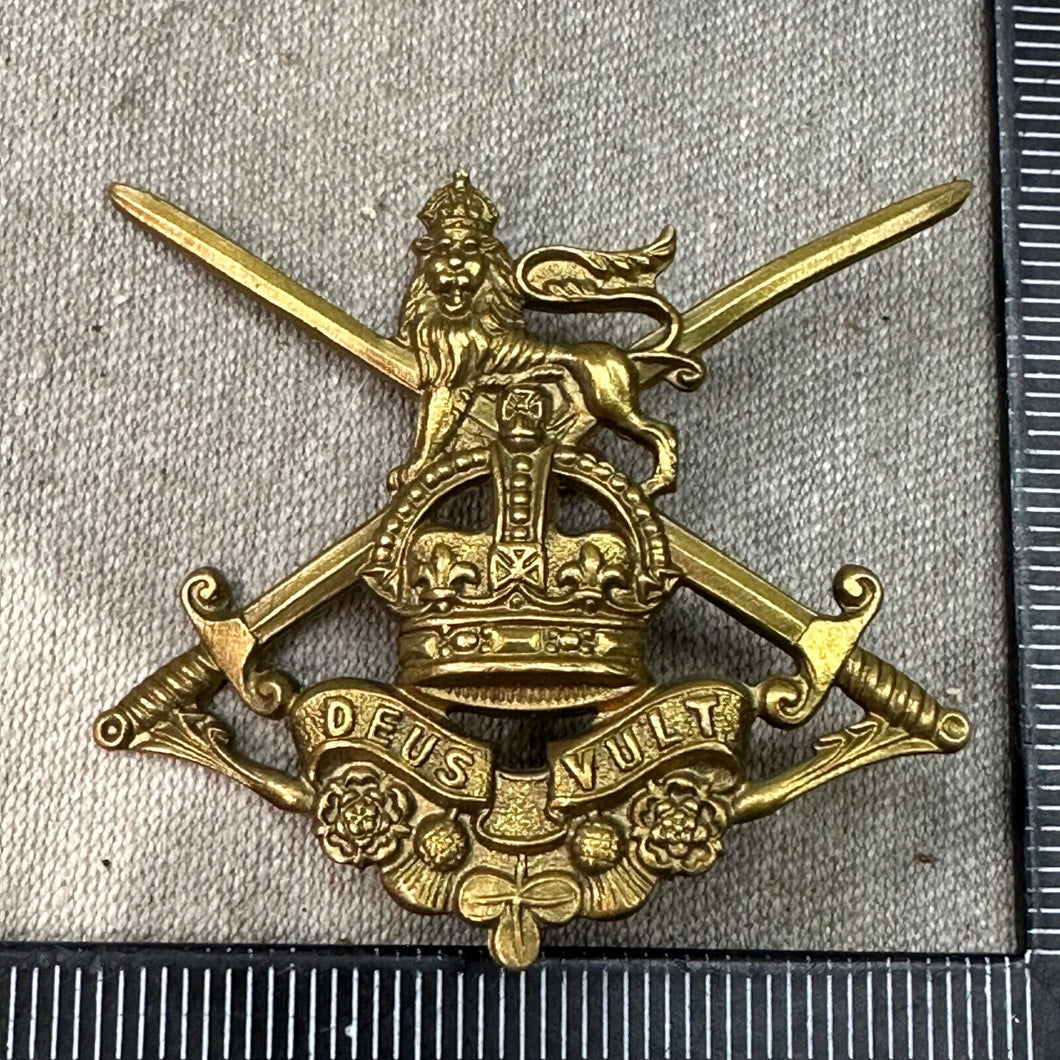 Original WW2 British Army General Service Corps Kings Crown Cap Badge