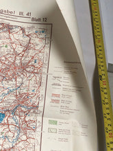 Load image into Gallery viewer, Original WW2 German Army Map of UK - Manchester / Liverpool / North West England
