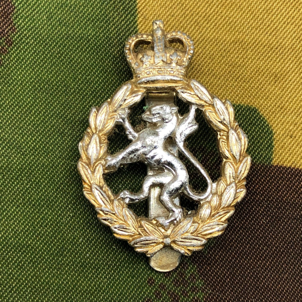 Original British Staybrite Army Cap Badge - Women's Royal Army Corps - The Militaria Shop