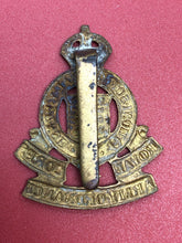 Load image into Gallery viewer, Original WW2 British Army Cap Badge - RAOC Royal Army Ordnance Corps
