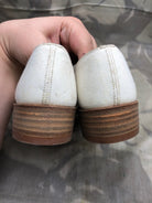 Genuine British Army Women's White Summer Shoes - WW2 Pattern - Size UK 2M - The Militaria Shop