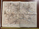 Original WW2 British Army GSGS OS Map of Great Britain - Leeds & Bradford - The Militaria Shop