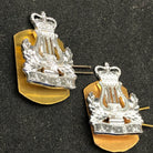 Original British Collar Badge Pair - The Army Junior School Of Music - The Militaria Shop